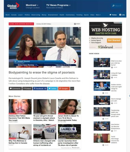 DR. Joseph Doumit at Global News Montreal